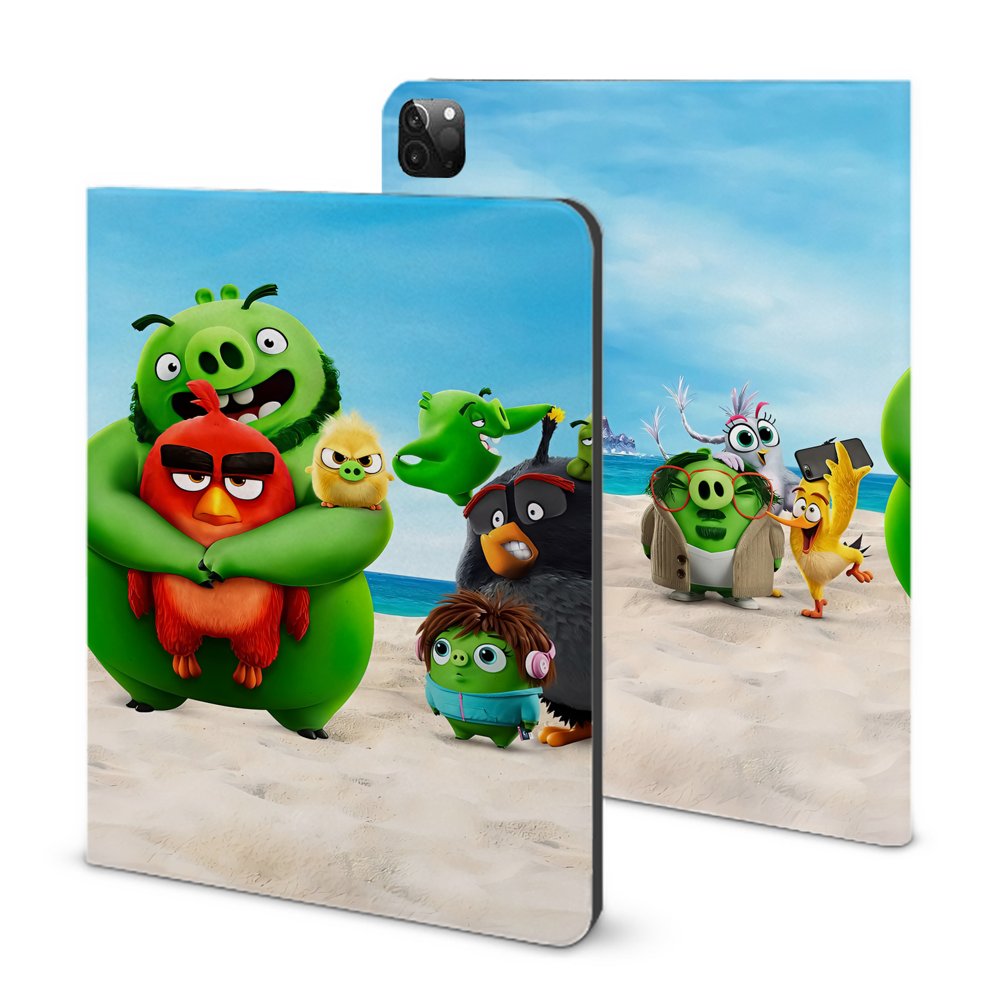 （画像用） Angry Birds アングリーバード IPadケース ペンホルダー付き ブックスタイルデザイン